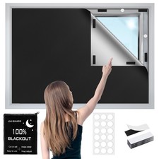 100 Blackout Window Cover, 138" x 57" Portable Ttravel Blackout Shades for W...