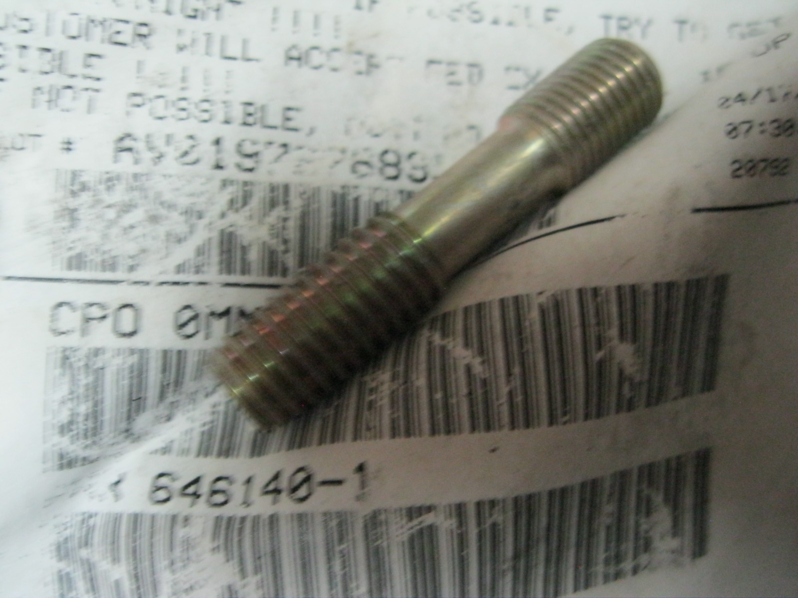Continental engine Stud P/N 646140-1 old stock for sale online | eBay