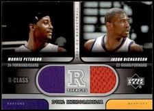 2004-05 Upper Deck R-Class #R2-PR Morris Peterson / Jason Richardson Jersey E1 2004-05 Upper Deck R-Class #R2-PR Morris Peterson / Jason Richardson Jersey E1