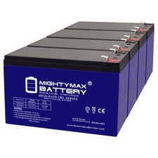 Mighty Max 12V 7AH GEL F1 Battery Compatible with Dual-Lite 12897 - 4 Pack