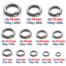 Worth Company #3 Fine Stainless Steel Split Rings – 100-Pack, Made In USA