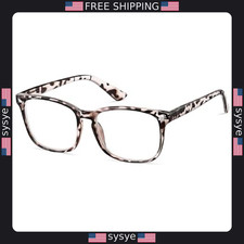 Nearsighted Myopia Glasses, Blue Light Blocking, Spring Hinge for Men  Women