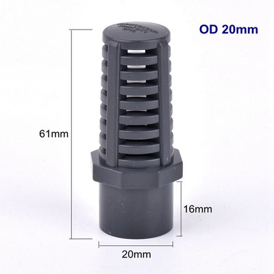 1Pc UPVC Aquarium Water Pump Filter Joint Fish Tank Water Inlet Strainer PVC Pip
