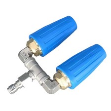 IULAVP Pressure Washer Dual Turbo Nozzle Tips, 4000 PSI, 4-6 GPM, 1/4" QC