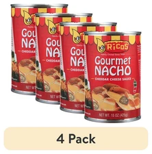(4 pack) Ricos® Gourmet Nacho Cheddar Cheese Sauce, 15 oz, Shelf-Stable