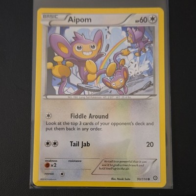 Pokémon TCG Aipom 90/114 XY - Steam Siege Basic 60HP Common Regular