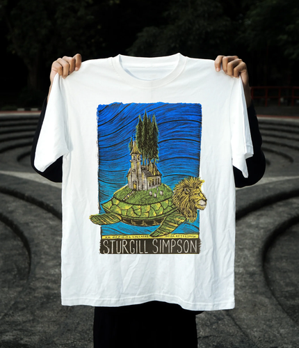 T-shirt Sturgill Simpson – Couleur Noire, Coton, Manches Courtes – Tailles S à 4XL – Personnalisation Possible