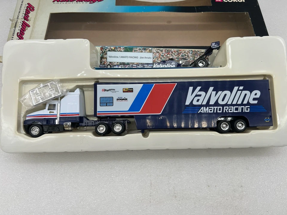 CORGI RACE IMAGE SERIE NHRA TRANSPORTADOR VALVOLINE Y DRAGSTER JOE AMATO ¡Leer! Foto 4 de 4