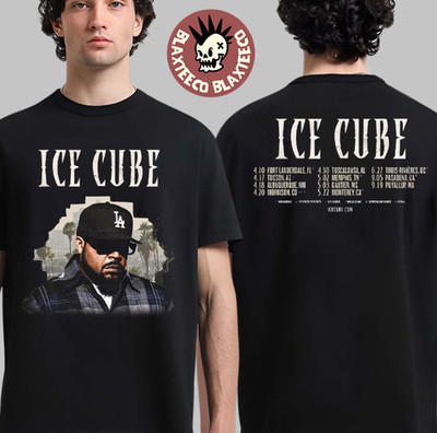 Ice Cube 4 Decades of Attitude Tour 2026 North America Schedule Dates T-Shirt