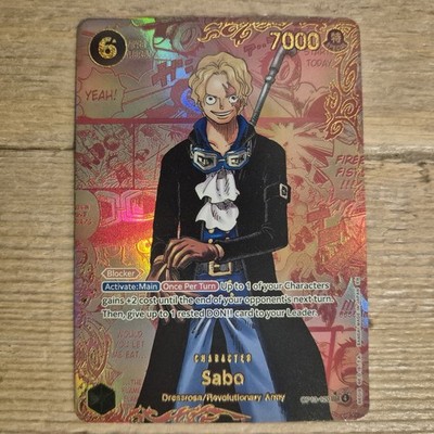 Sabo RED MANGA OP13-120 ( TCG PROXY - FAN DIY MADE )