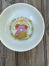 Rare Shafford Baby Gourmet Bowl With Pink Pig Farm Childs Dinnerware Enola