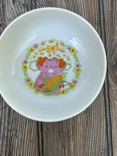 Rare Shafford Baby Gourmet Bowl With Pink Pig Farm Childs Dinnerware Enola