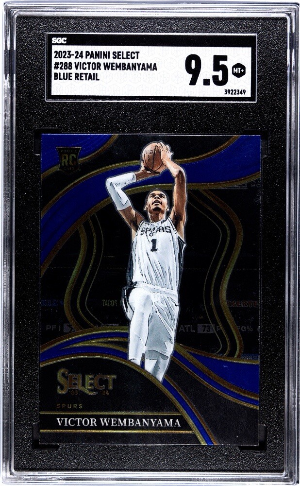2023 Select Victor Wembanyama RC Courtside #288 Retail BLUE SGC 9.5 MINT ⭐️🔥🔥