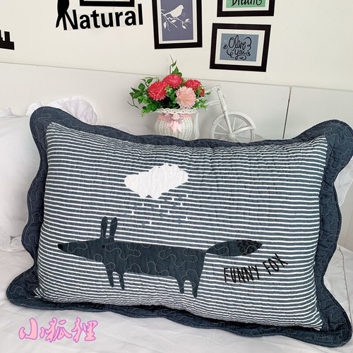 Funda de almohada acolchada de algodón en mal estado cama de mosaico 40X60 cm bonita - Imagen 45 de 58