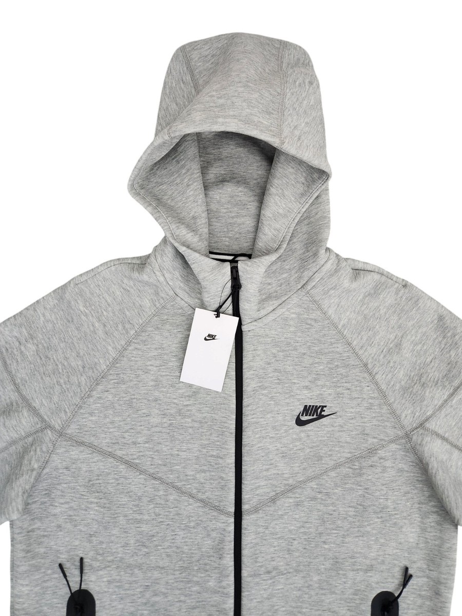 Nike Tech Fleece Gray Heather Windrunner Full Zip Hoodie FB7921