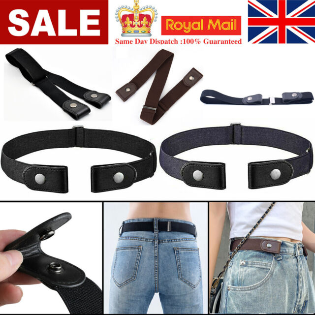 Unisex Buckle Free Elastic Belts Mens Womens No Bulge Hassle Free Stretch Belt PB10841