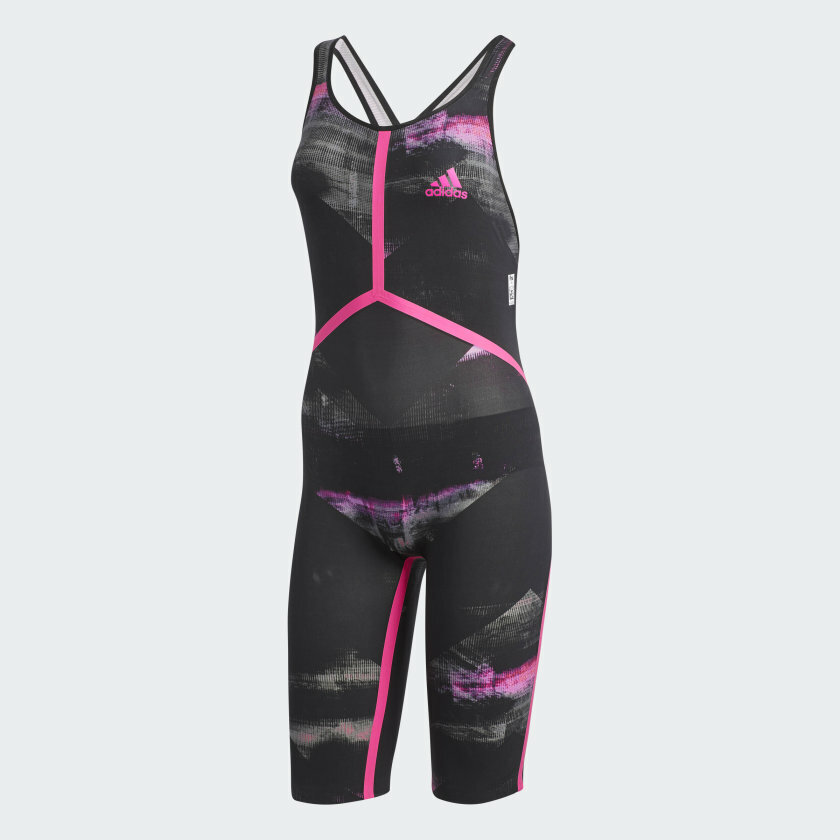 ADIDAS TECH SUIT BLACK/ PINK SIZE 18 