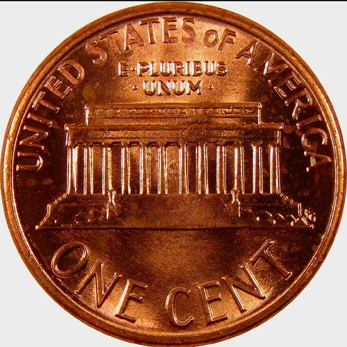 1986 P Lincoln Memorial BU Brilliant Uncirculated 1C From 🔥OBW Bank Roll🔥 - Picture 3 of 4