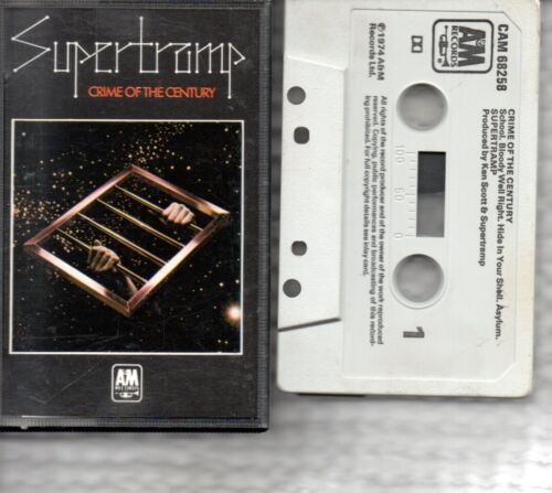 SUPERTRAMP - Crime Of The Century - Cassette Tape Album - Zdjęcie 1 z 2