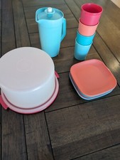 Tupperware Mini Kids 10 pc Party Cake Set TupperToys New