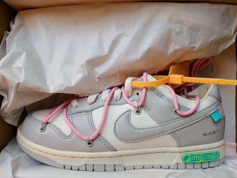 Nike Off White x Dunk Low 'Lot 9 of 50' Size 7.5 IN HAND Nike Off White x Dunk Low 'Lot 9 of 50' Size 7.5 IN HAND