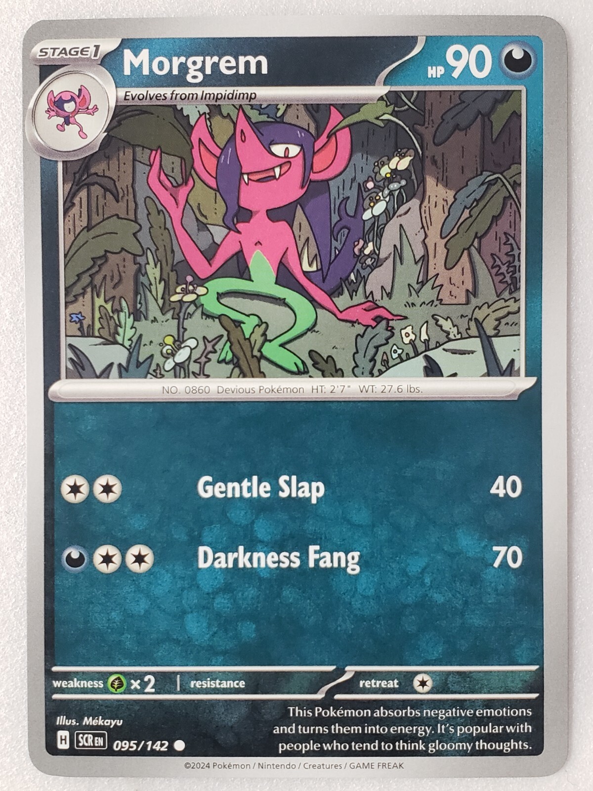 Morgrem 095/142 NM / M - Stellar Crown Pokemon Card - $2 Combined Shipping