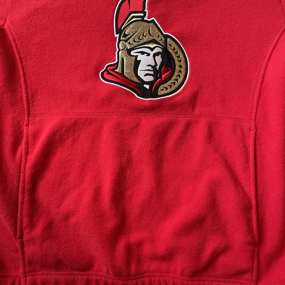 Authentic Reebok Ottawa Senators Sweater Mens Sweatshirt Fleece Pullover NHL - Image 3 of 4