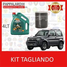 KIT TAGLIANDO FILTRO OLIO + 4LT OLIO CASTROL 10W40 SUZUKI JIMNY 1.3 BENZINA 