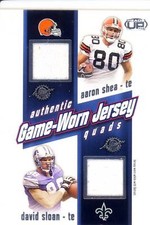 shea sloan mitchell bruener 4x quad jersey patch tight ends 5C 2002