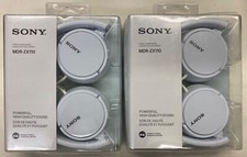 2/ 19.99 Sony MDR-ZX110 Headband Stereo Headphones White Foldable