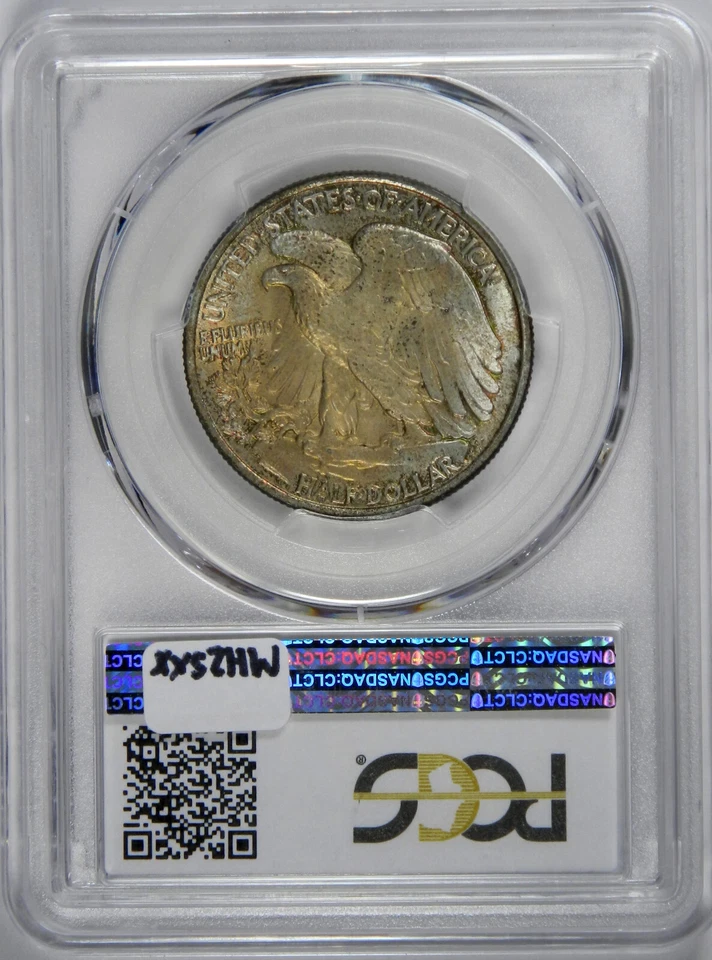 1938 WALKING LIBERTY HALF DOLLAR ~ SATINY AND NICELY TONED ~ SHARP PCGS MS66! - Image 4 of 4