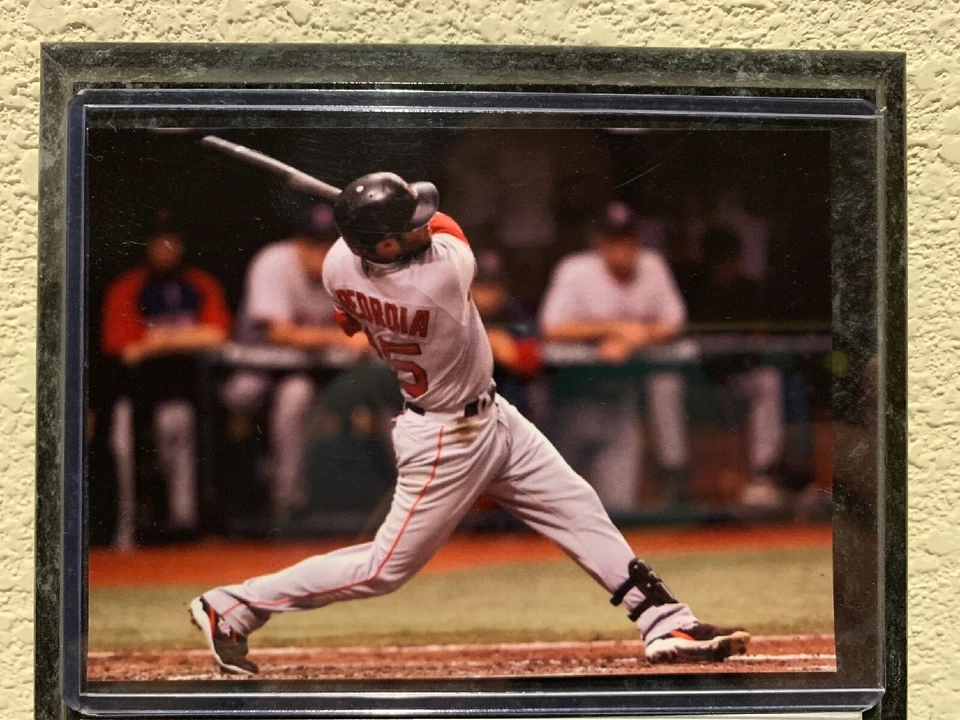 Placa Dustin Pedroia 6x8 Boston Redsoxs Foto 2 de 3