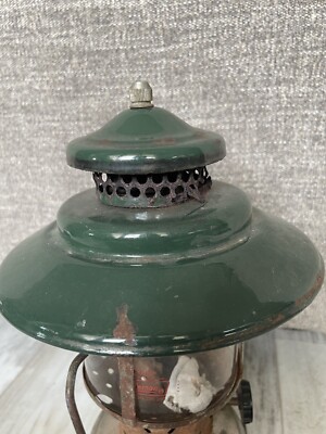 Vintage 1947 Coleman Model 228D Big Hat Chrome Tank 2 Mantle Camp