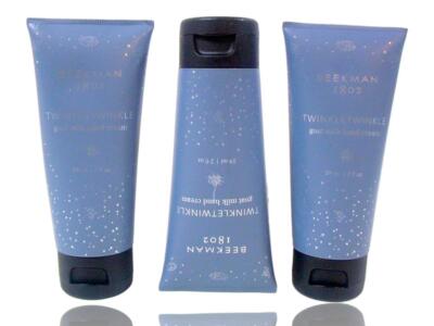 (Lot of 3) Beekman 1802 Twinkle Twinkle, Patchouli Goat Milk Hand Cream 2 oz New