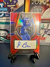 2022 Panini Select Draft Picks #RS-JAL Josh Ali Rookie Signatures Red Prizm