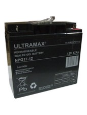 12V 17AH (Replace 18AH, 19AH, 20AH, 21AH,22AH) ULTRA MAX NPG17-12 GEL Battery
