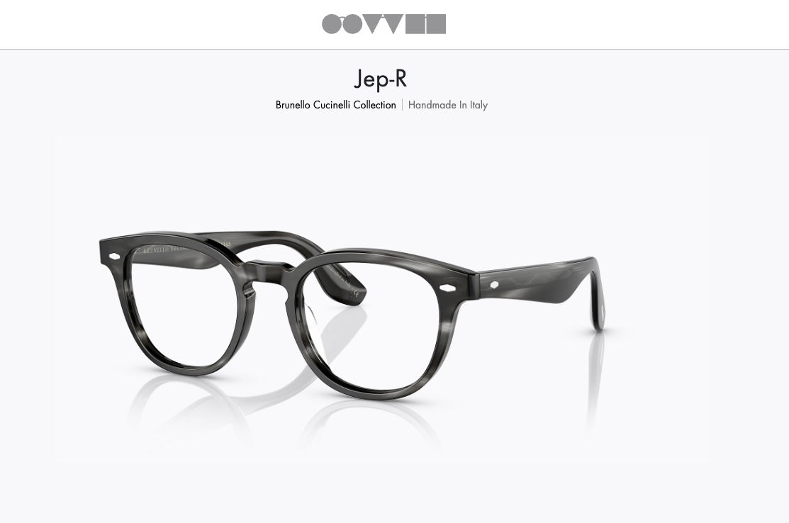 BRUNELLO CUCINELLI &OLIVER PEOPLES JEP-R Charcoal OV5485U MSRP$569
