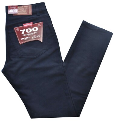 Pantalone uomo fustagno caldo CARRERA jeans 46 48 50 52 54 56 58 60 62 blu  Pilor | eBay