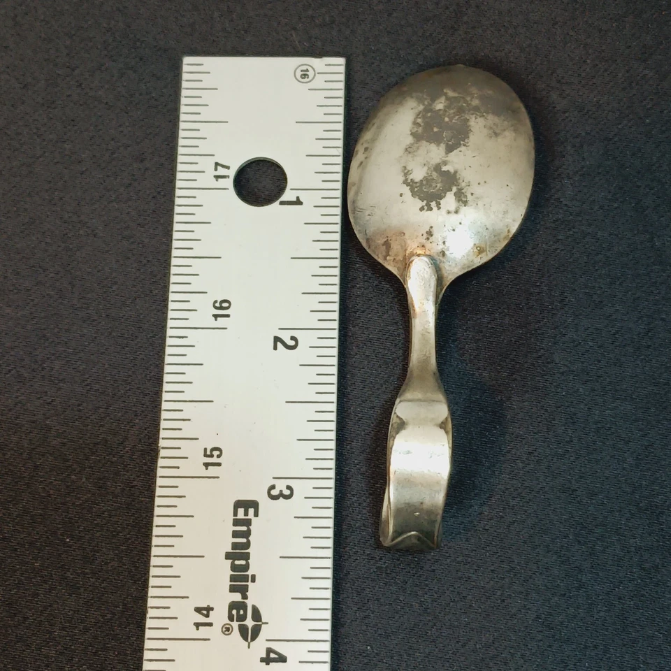 Oneida Community ADAM 1918 elegant bent handle baby spoon - Image 2 of 4