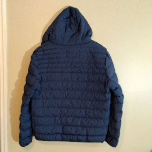 Men's Levi's Stretch Quilted Puffer Hooded Winter Jacket, Navy Blue XL - NWTs - Picture 6 of 11