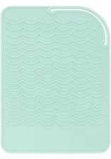 Flat Iron Silicone Mat for Curling Iron, Straightener, Tools Travel, Green