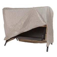 Basics Rectangle Patio Swing Cover, 87"L X 64"W X 66"H, Khaki