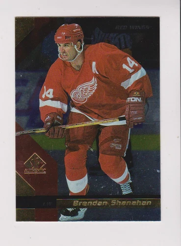 1998 Upper Deck SP Authentic #55 Brendan Shanahan card, Detroit Red Wings HOF