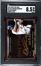 2020 Topps Five Star Vladimir Guerrero Golden Graphs PURPLE /25 AUTO SGC 8.5