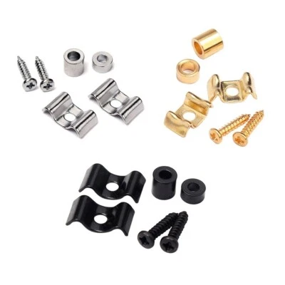 Metal String Trees/Retainers Electric Guitar Gold/Black/Chrome With Screw Useful