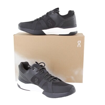 ON The ROGER Clubhouse Pro Black Sneakers Men's Shoes Size 10 (FPP009013)
