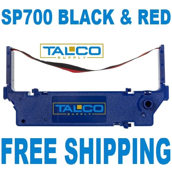 TALCO SUPPLY (12) STAR SP 700 BLACK & RED INK PRINTER RIBBONS ~FAST FREE SHIPPING~