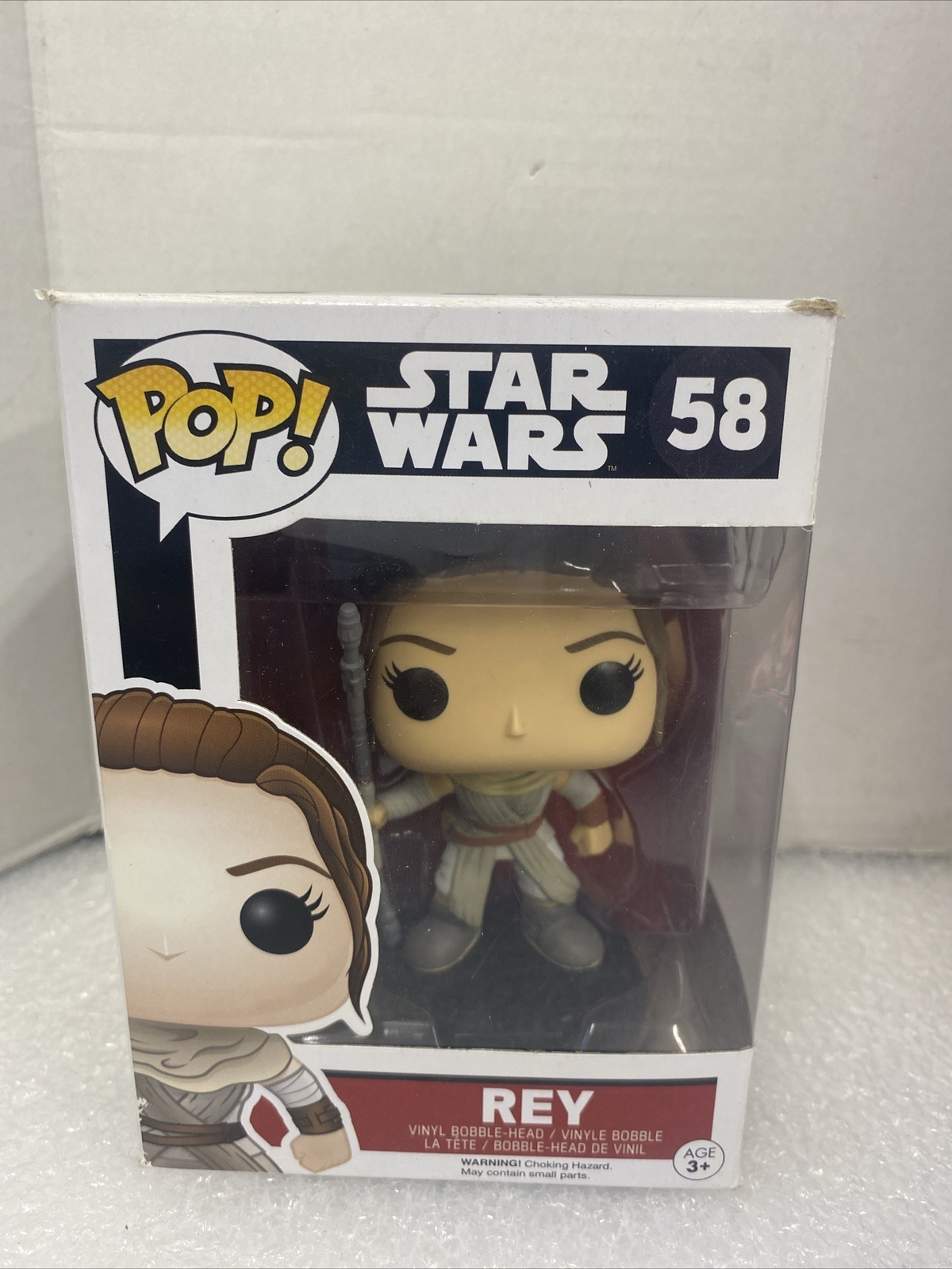 Funko Pop! Star Wars The Force Awakens Rey #58 Vinyl Figure New In Box