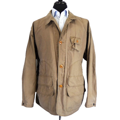 Pre Double RL RRL Polo Country Coated Canvas Chore Coat Jacket XL