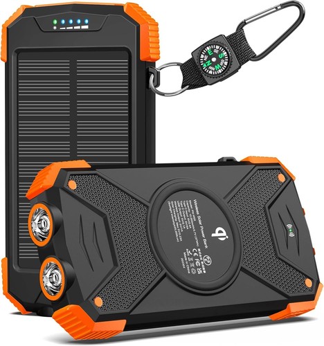 BLAVOR Solar Power Bank 10,000mAh, Portable Wireless Charger, 20W Fast Charging - Picture 10 of 10
